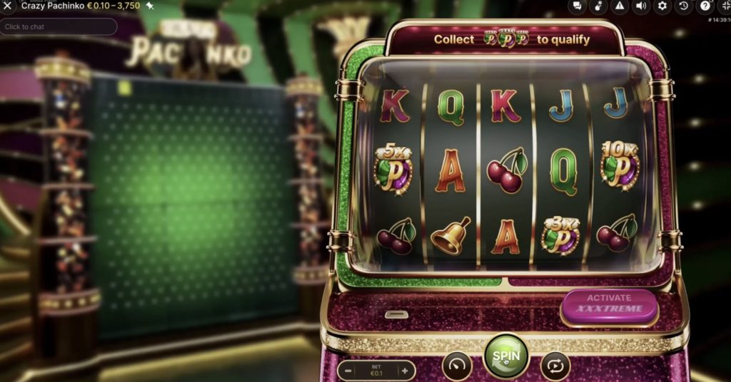 Pachinko is a 5-reel slot game