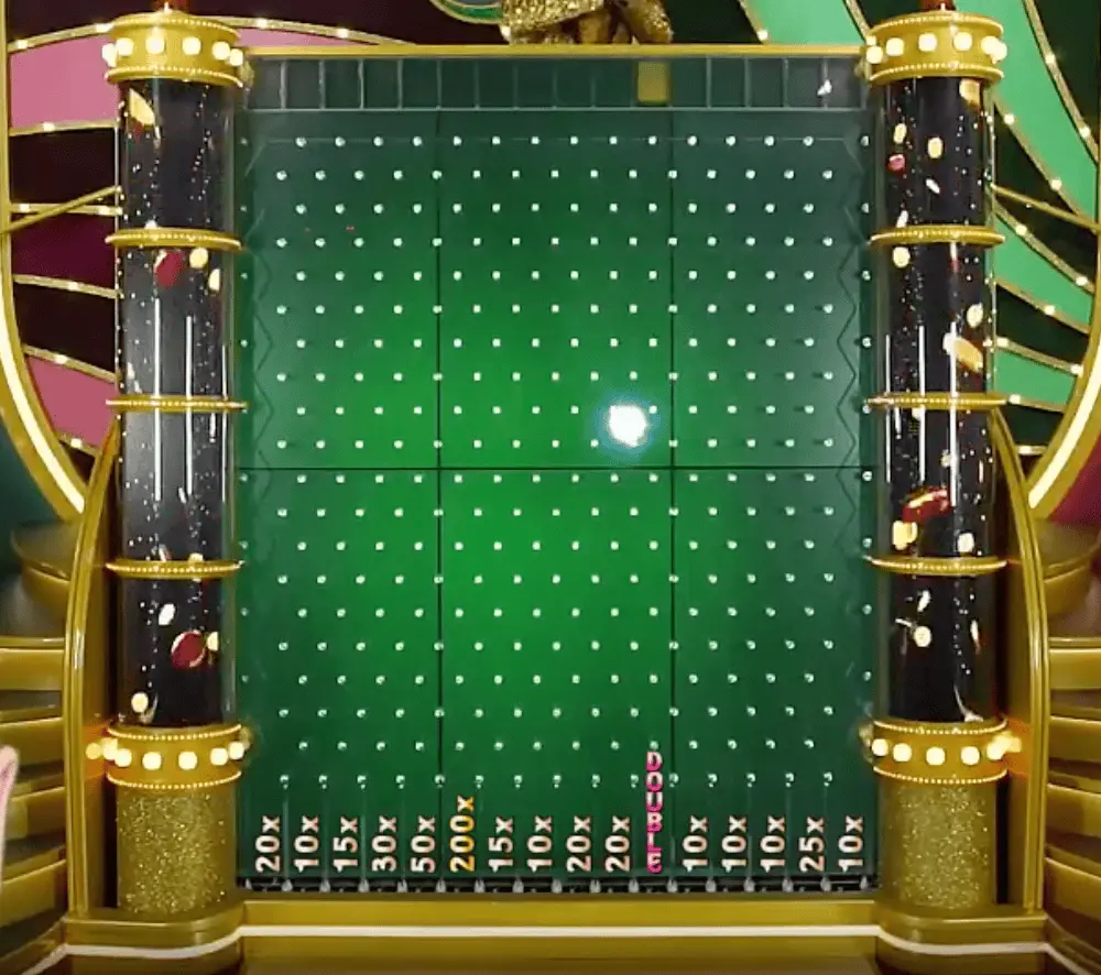 the puck passes through areas of different colors
